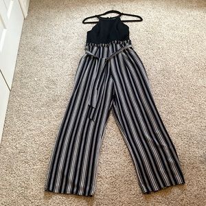 Black and white jumpsuit
